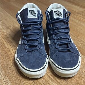 Vans Men's Navy Suede High-Top Sneakers